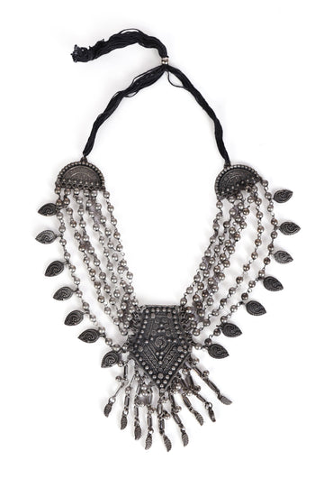 Boho Royalty Tribal Necklace And Earrings